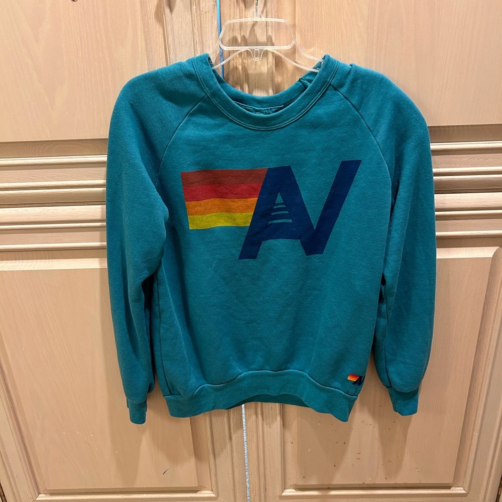 Teal Aviator Nation Logo Sweater